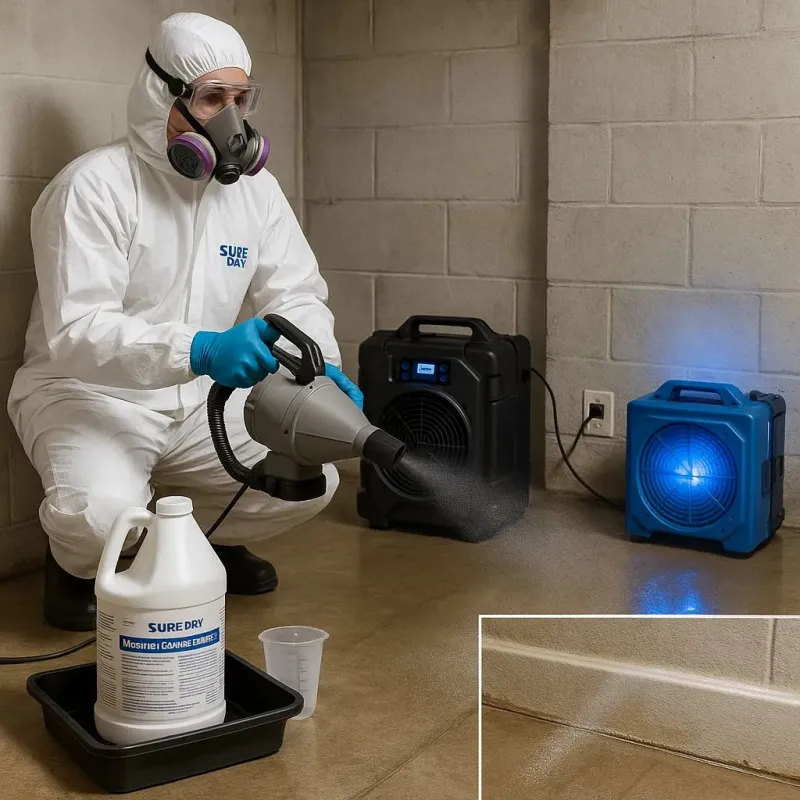 Sanitization and Odor Removal process in Cornwells Heights, PA